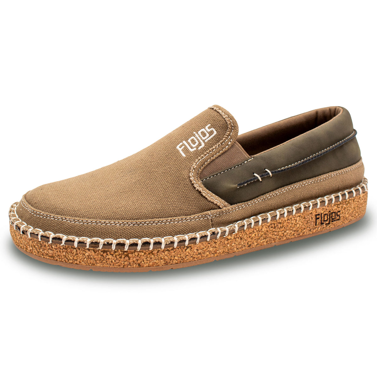 Flojos Men’s Slip-On Canvas‎ Sneaker Size 10 Brown Casual Comfortable Loafer Flojos Mens Slip on Casual SONIDO Tan | Mercari main image 2
