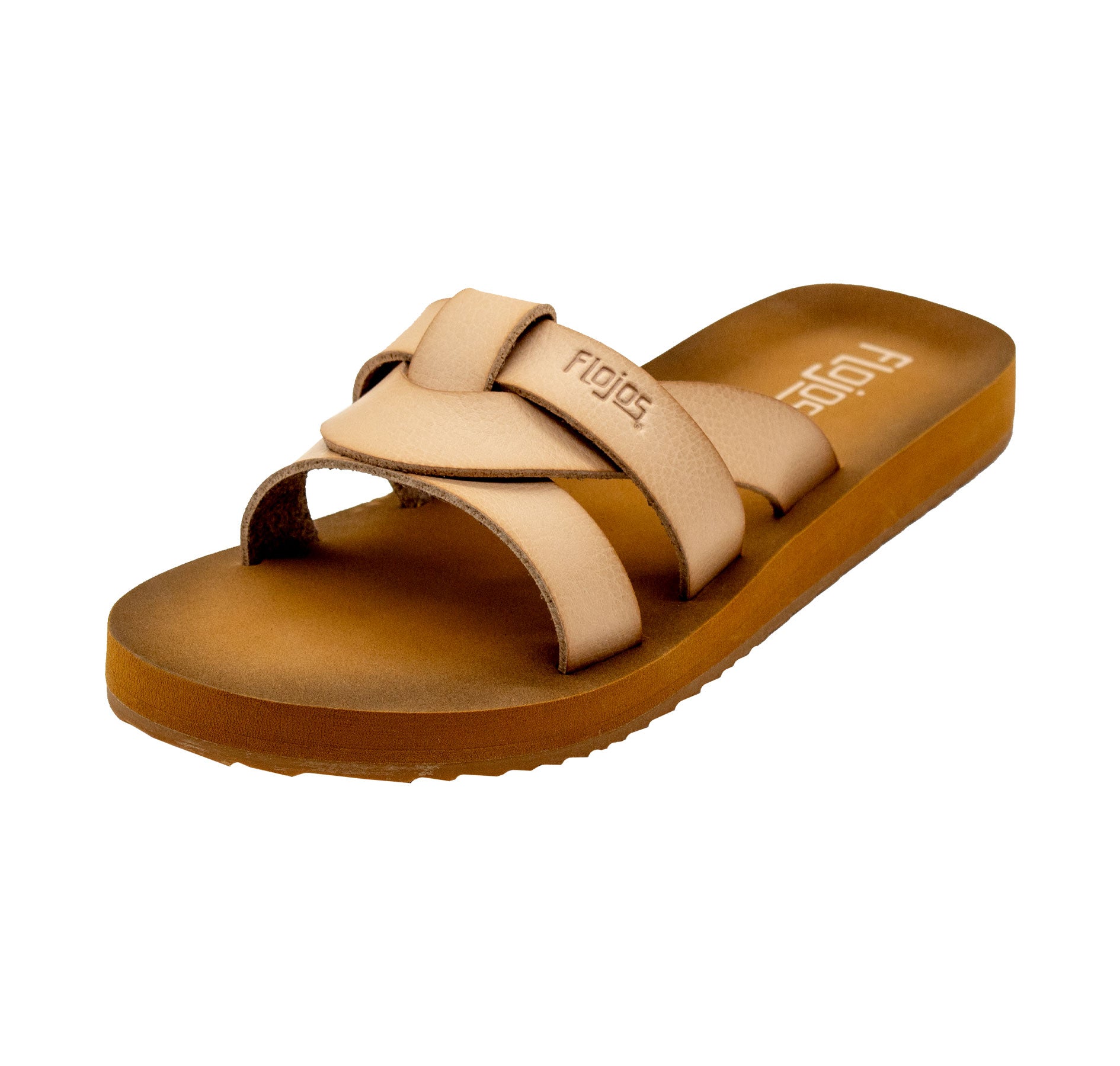 Flojos Ladies' Salud Ivory/Tan Sandal