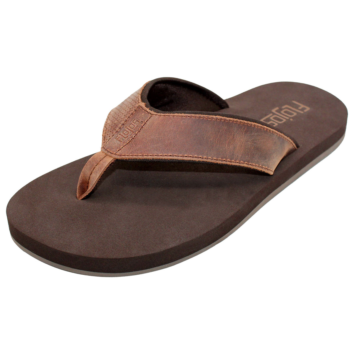 JF S BRAND MEN\'S BROWN  SUMMERTIME SANDALS SIZE 9 Nubuck Leather Flip-flops For Men | J.Crew main image 2
