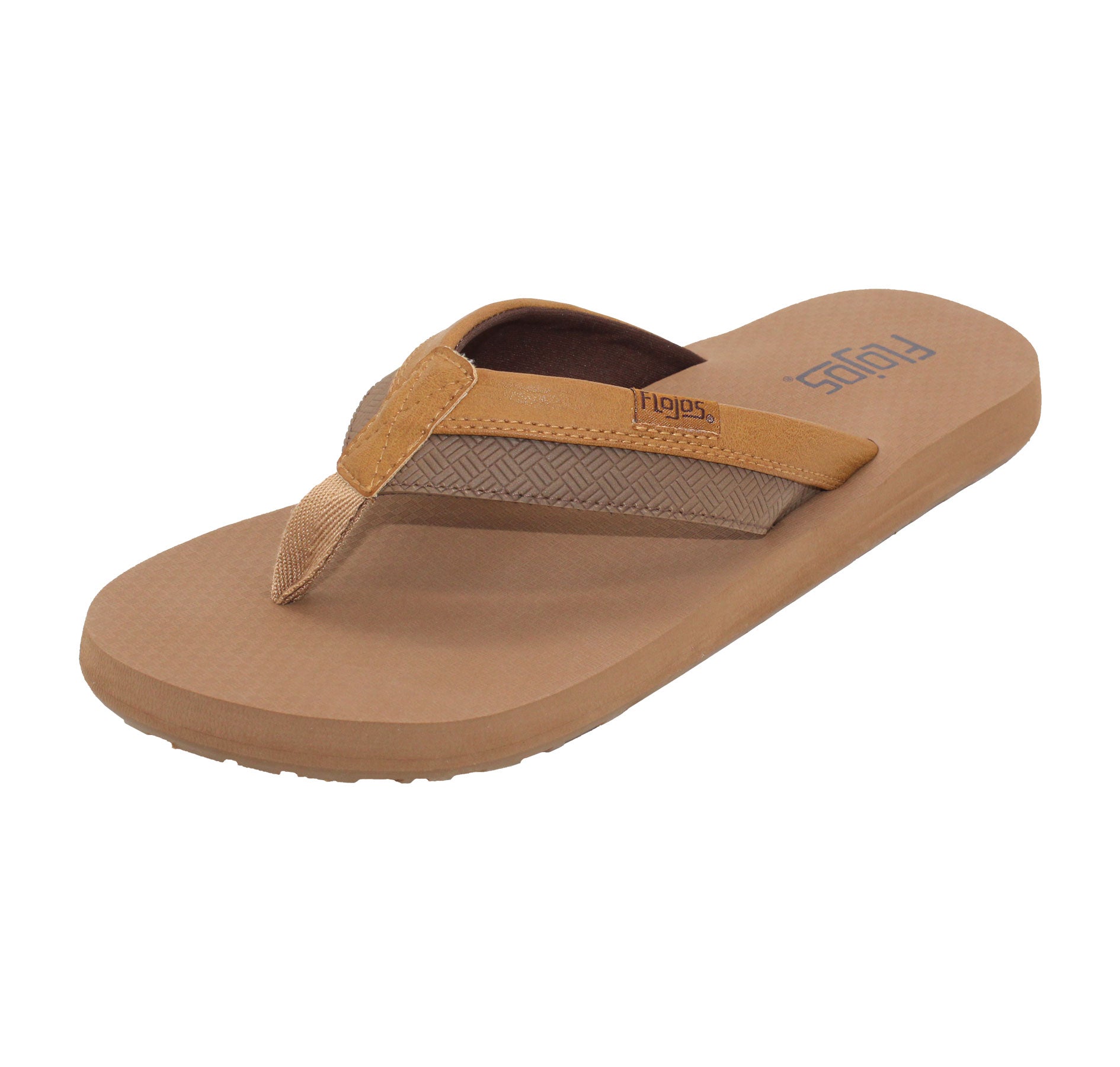 Flojos Size 8 Brown Flip Flop Synthetic Men Shoes Brava - Men main image 3